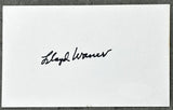 WANER, LLOYD SIGNED INDEX CARD (JSA)