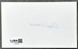 WANER, LLOYD SIGNED INDEX CARD (JSA)