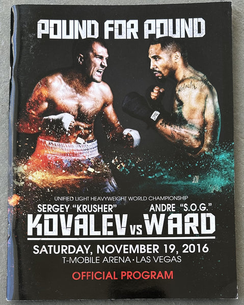 WARD, ANDRE-SERGEY KOVALEV OFFICIAL PROGRAM (2016)