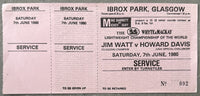 WATT, JIM-HOWARD DAVIS, JR. ON SITE FULL TICKET (1980)