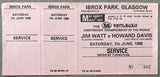 WATT, JIM-HOWARD DAVIS, JR. ON SITE FULL TICKET (1980)