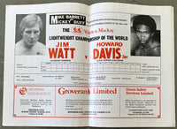 WATT, JIM-HOWARD DAVIS, JR. OFFICIAL PROGRAM (1980)