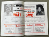 WATT, JIM-HOWARD DAVIS, JR. SIGNED OFFICIAL PROGRAM (1980-SIGNED BY DAVIS)