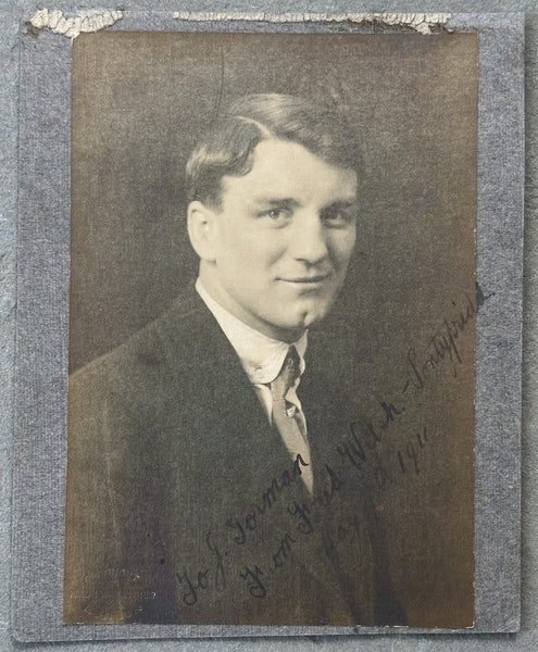 WELSH, FREDDIE SIGNED ORIGINAL TYPE 1 PHOTOGRAPH (1911)