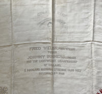 WELSH, FREDDY-JOHNNY SUMMERS BOXING SILK (1909)