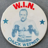 WEPNER, CHUCK SOUVENIR PIN (MID 1970'S)
