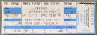 WHITAKER, PERNELL-JORGE PAEZ ON SITE FULL TICKET (1991)