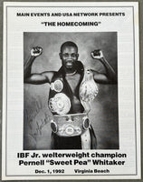 WHITAKER, PERNELL-BENNY BAEZ OFFICIAL PROGRAM (1992)