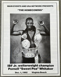 WHITAKER, PERNELL-BENNY BAEZ OFFICIAL PROGRAM (1992)