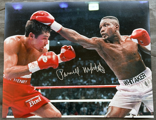WHITAKER, PERNELL SIGNED LARGE FORMAT PHOTO