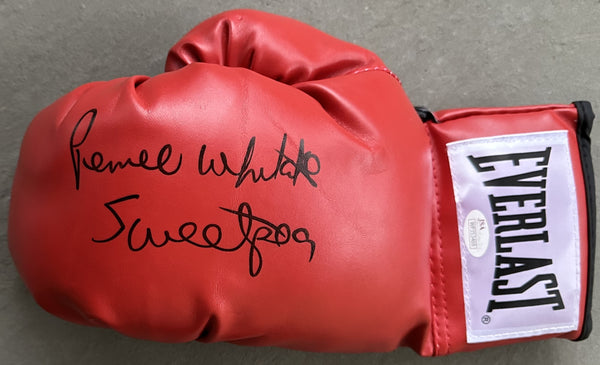 WHITAKER, PERNELL SIGNED BOXING GLOVE (JSA)