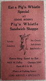 WIGGINS, CHUCK-ED "BEARCAT" WRIGHT OFFICIAL PROGRAM (1927)