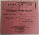 WIGGINS, CHUCK-ED "BEARCAT" WRIGHT OFFICIAL PROGRAM (1927)