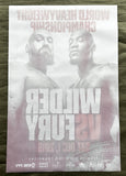 FURY, TYSON-DEONTAY WILDER I SOUVENIR POSTER (2018)