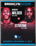 WILDER, DEONTAY-BERMAINE STIVERNE II OFFICIAL PROGRAM (2017)