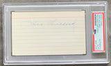 WILLARD, JESS INK SIGNED INDEX CARD (PSA/DNA)