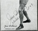 WILLARD, JESS SIGNED EXHIBIT CARD (PSA/DNA)