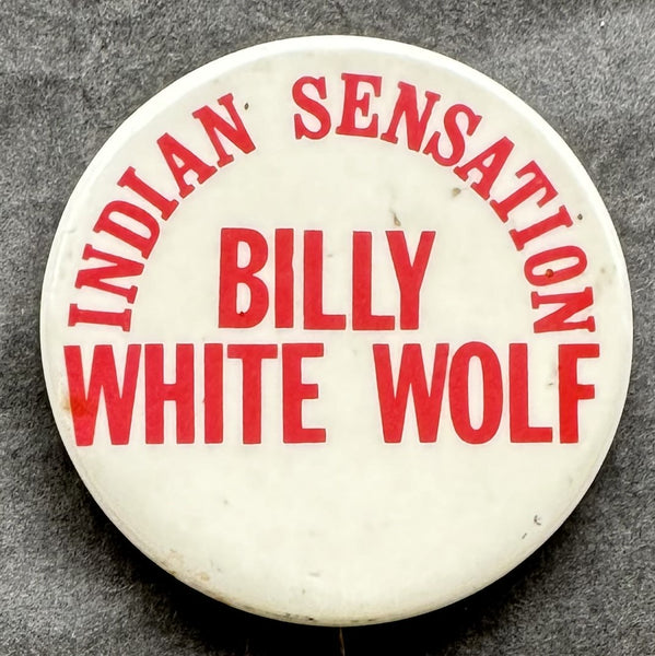 BILLY WHITE WOLF SOUVENIR PIN