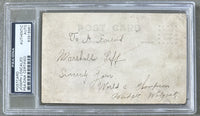 WOLGAST, MIDGET SIGNED PROMOTIONAL POSTCARD (PSA/DNA)