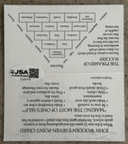 WOODEN, JOHN SIGNED BUSINESS CARD (JSA)