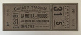 LAMOTTA, JAKE-LOU WOODS ON SITE FULL TICKET (1944)