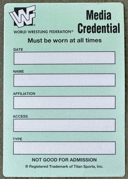WRESTLEMANIA XIV ORIGINAL MEDIA CREDENTIAL (1998-TYSON, AUSTIN, MICHAELS)