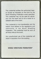 WRESTLEMANIA XIV ORIGINAL MEDIA CREDENTIAL (1998-TYSON, AUSTIN, MICHAELS)