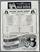 WRIGHT, CHALKY-ALLIE STOLZ OFFICIAL PROGRAM (1942)