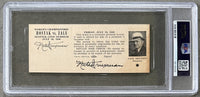 ZALE, TONY-AL HOSTAK FULL TICKET (1940-PSA/DNA EX 5)