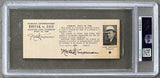 ZALE, TONY-AL HOSTAK FULL TICKET (1940-PSA/DNA EX 5)