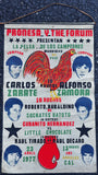 ZARATE, CARLOS-ALFONSO ZAMORA SOUVENIR BANNER (1977)