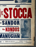 ZBYSZKO, STANISLAUS-JOE STOCCA & RENATO GARDINI-NAGY SANDOR ON SITE WRESTLING POSTER (1930)