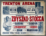 ZBYSZKO, STANISLAUS-JOE STOCCA & RENATO GARDINI-NAGY SANDOR ON SITE WRESTLING POSTER (1930)