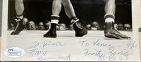 JACK, BEAU-FRITZIE ZIVIC DUAL SIGNED TYPE 1 WIRE PHOTO (1943-JSA)