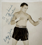 ZIVIC, FRITZIE SIGNED PHOTO (1940-AS WORLD WELTERWEIGHT CHAMPION)