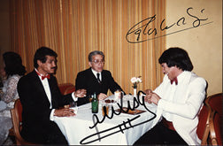 MONZON, CARLOS & ALEXIS ARGUELLO SIGNED PHOTO