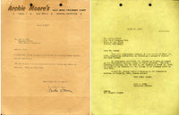 MOORE, ARCHIE SIGNED LETTER