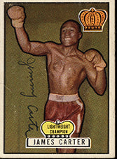 CARTER, JIMMY SIGNED 1951 TOPPS RINGSIDE CARD (PSA/DNA) – JO Sports Inc.