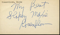 ROSENBLOOM, MAXIE INK SIGNATURE