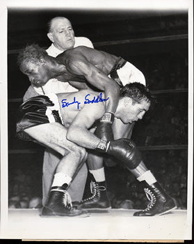 SADDLER, SANDY SIGNED WIRE PHOTO