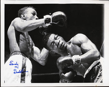 SADDLER, SANDY SIGNED WIRE PHOTO