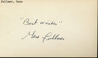 FULLMER, GENE SIGNED INDEX CARD