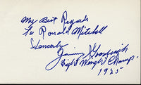 GOODRICH, JIMMY SIGNED INDEX CARD