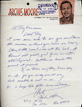 MOORE, ARCHIE SIGNED LETTER – JO Sports Inc.