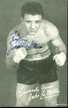 LAMOTTA, JAKE SIGNED PROMO PHOTO