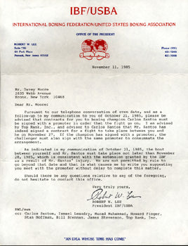 LEE, BOB SIGNED LETTER