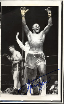 FRAZIER, JOE SIGNED WIRE PHOTO