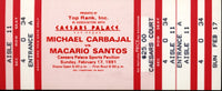 CARBAJAL, MICHAEL-MACARIO SANTOS FULL TICKET (1991)