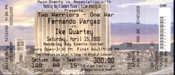 VARGAS, FERNANDO-IKE QUARTEY FULL TICKET (2000)