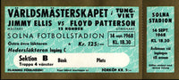 PATTERSON, FLOYD-JIMMY ELLIS FULL TICKET (1968)